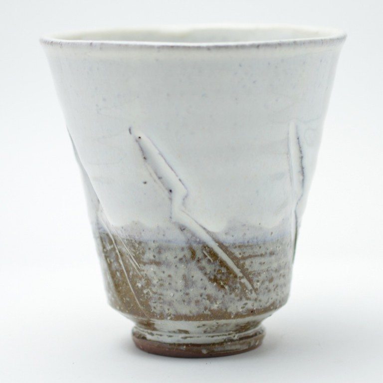 hagi,pottery,japanese,ceramic,tea,cup,yunomi,beer